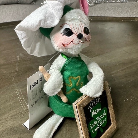 Annalee Dolls /  / St. Patrick's Day / 6” Irish Chef Mouse - Picture 9 of 11